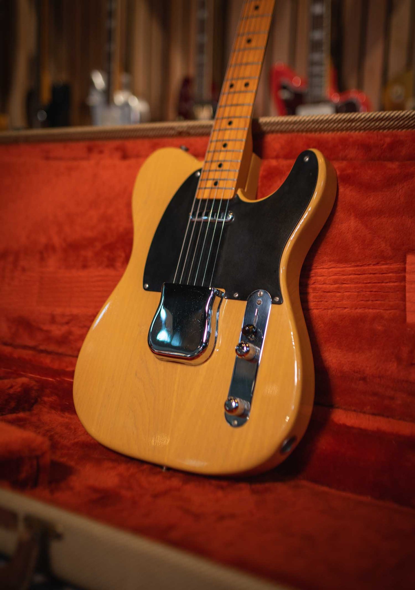 Fender American Vintage 52 Telecaster Butterscotch blonde usada año 1982 - Guitarra eléctrica