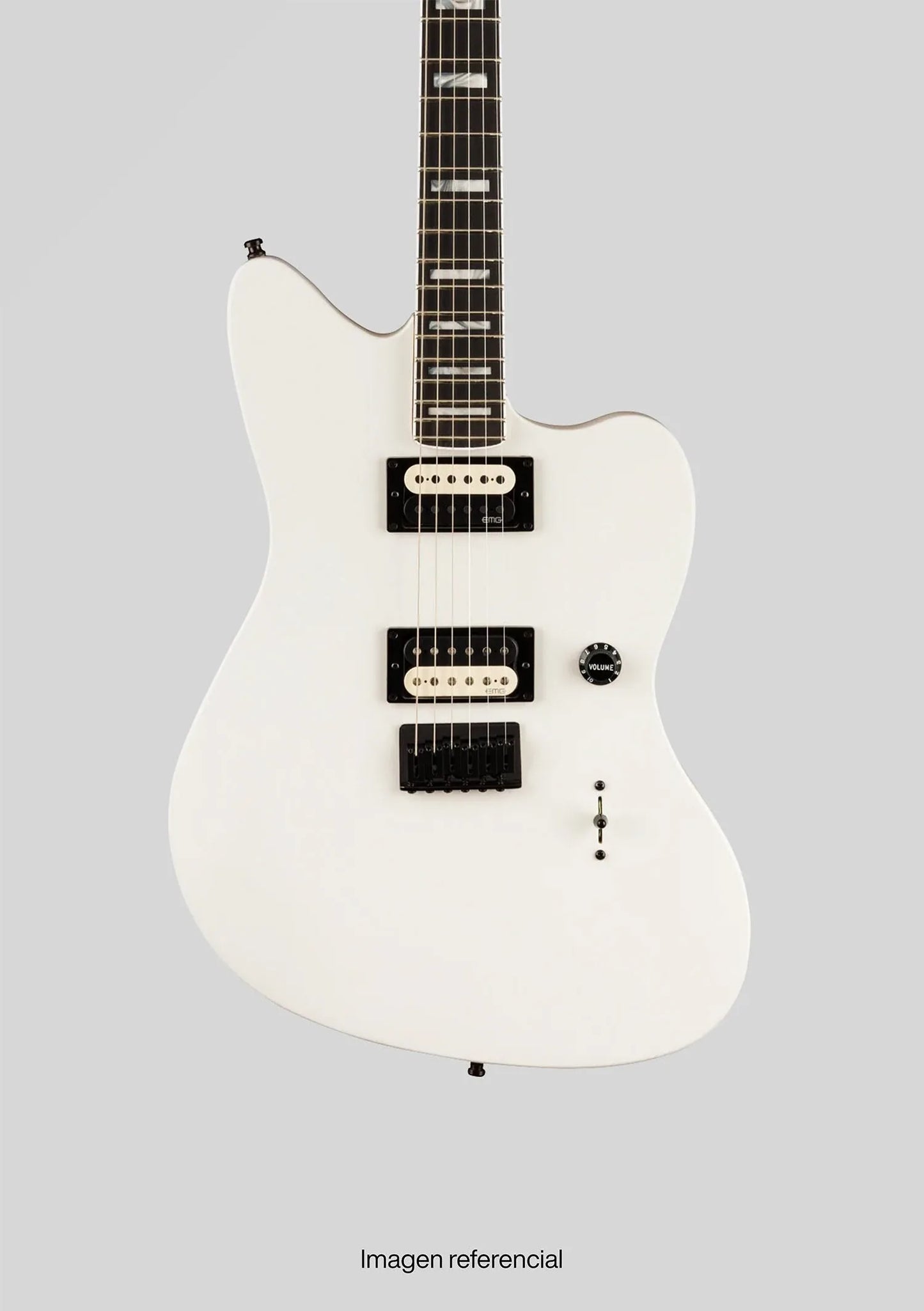 Fender Jim Root Jazzmaster V4 Flat White usada año 2020 (incluye hardcase) - Guitarra eléctrica