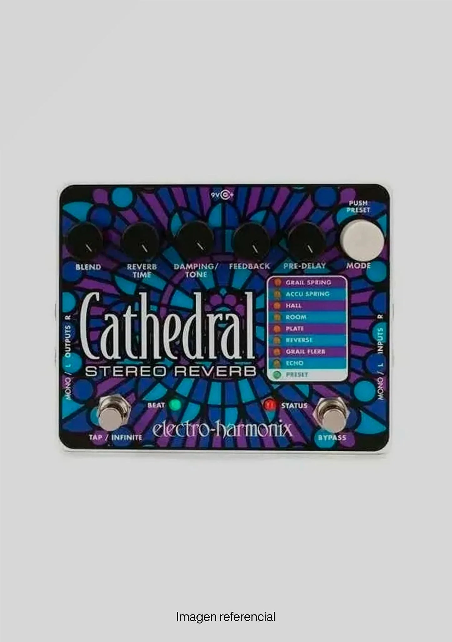 Pedal Electro Harmonix Cathedral Stereo Reverb usado