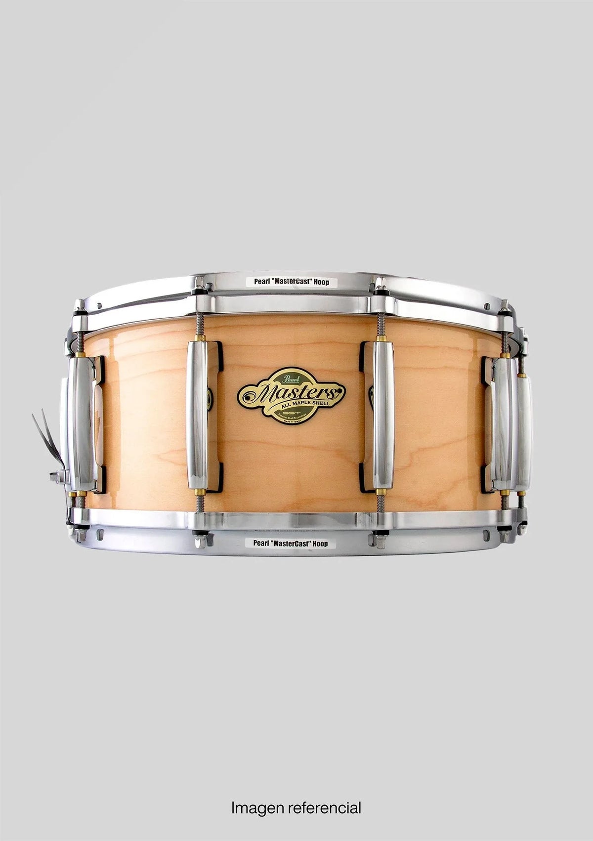 Pearl Masters Maple Natural Gloss 14x6.5 usada - Caja