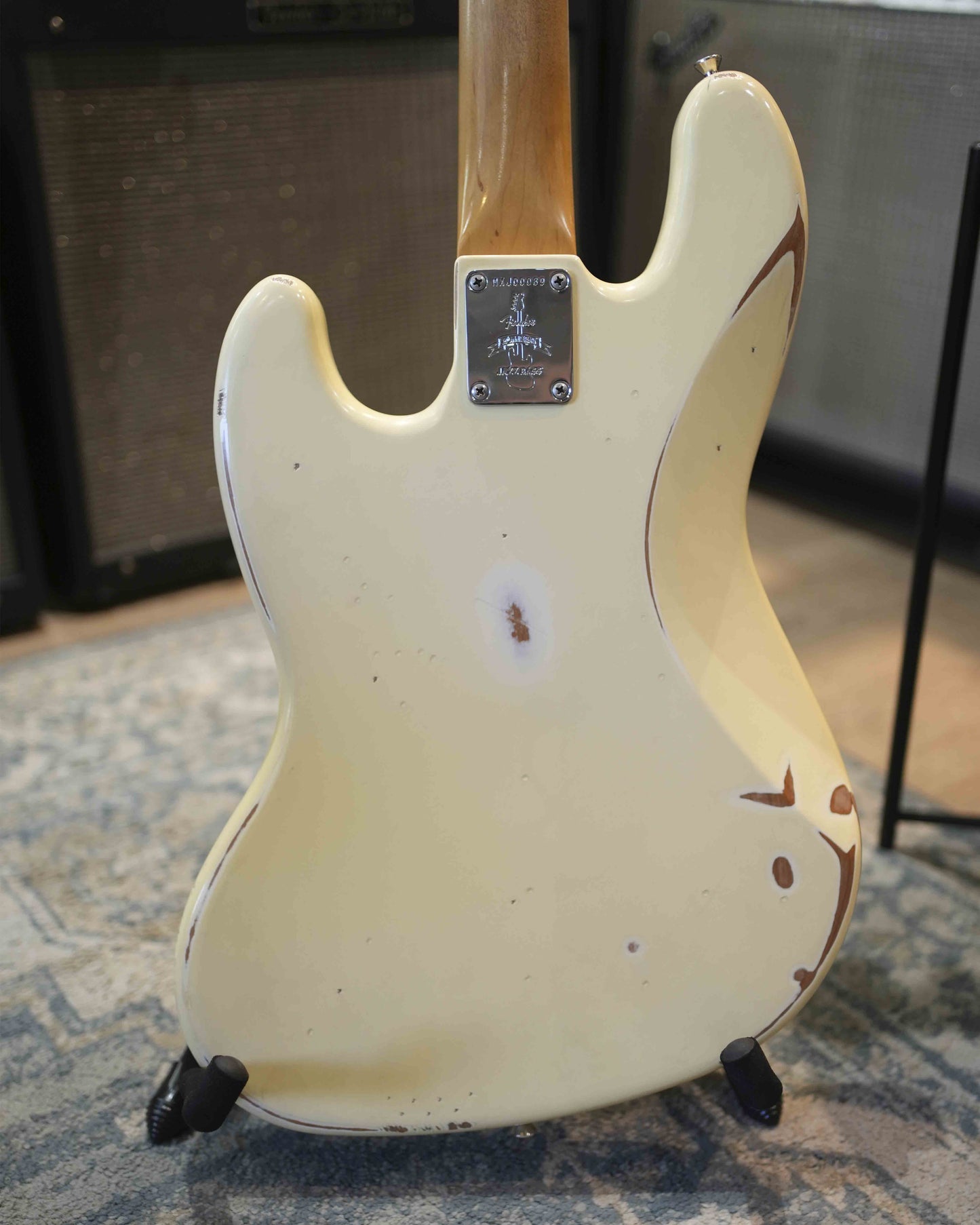 Fender 60th Anniversary Road Worn Jazz Bass usado año 2020 Olympic White (incluye Soft case Mono) - Bajo eléctrico