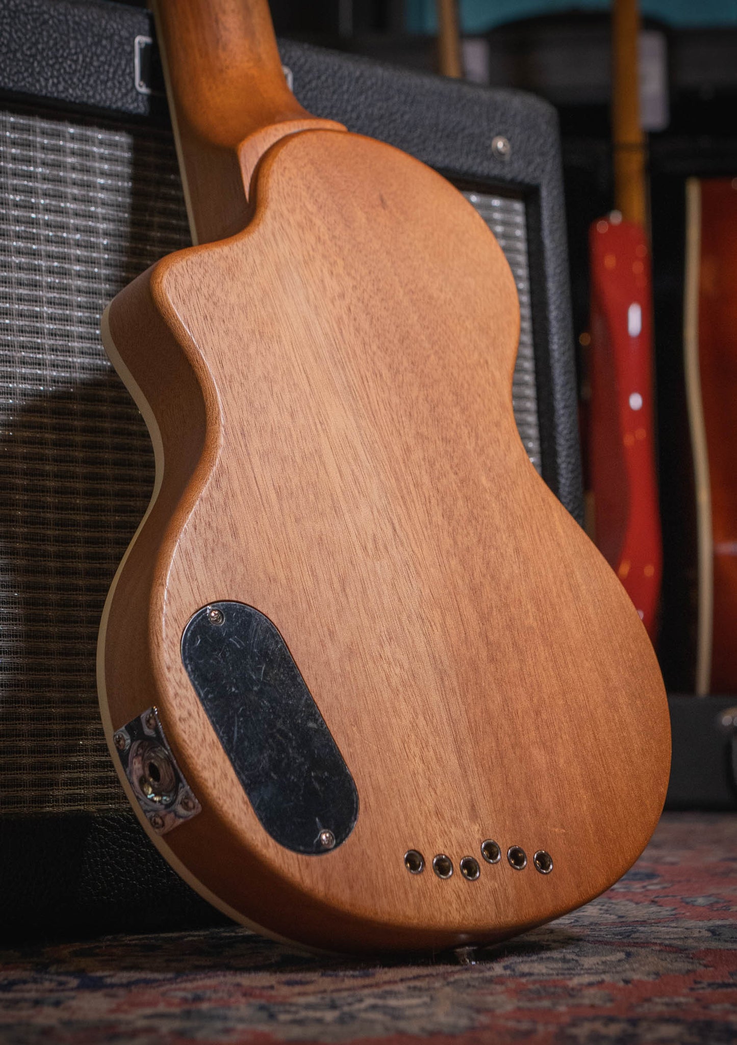Blackstar Carry-on Deluxe guitarra de viaje Black usado (incluye funda) - Guitarra eléctrica