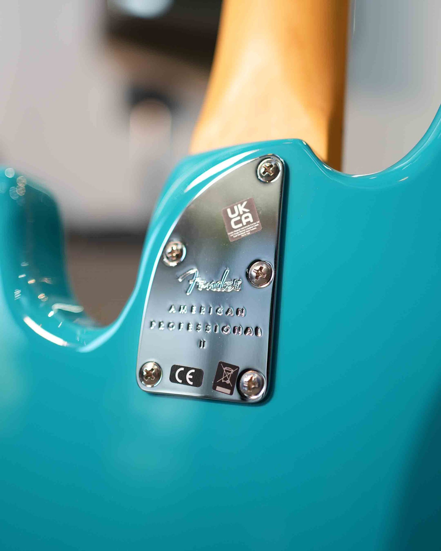 Fender American Professional II Precision Bass Miami Blue usado año 2021 - Bajo eléctrico