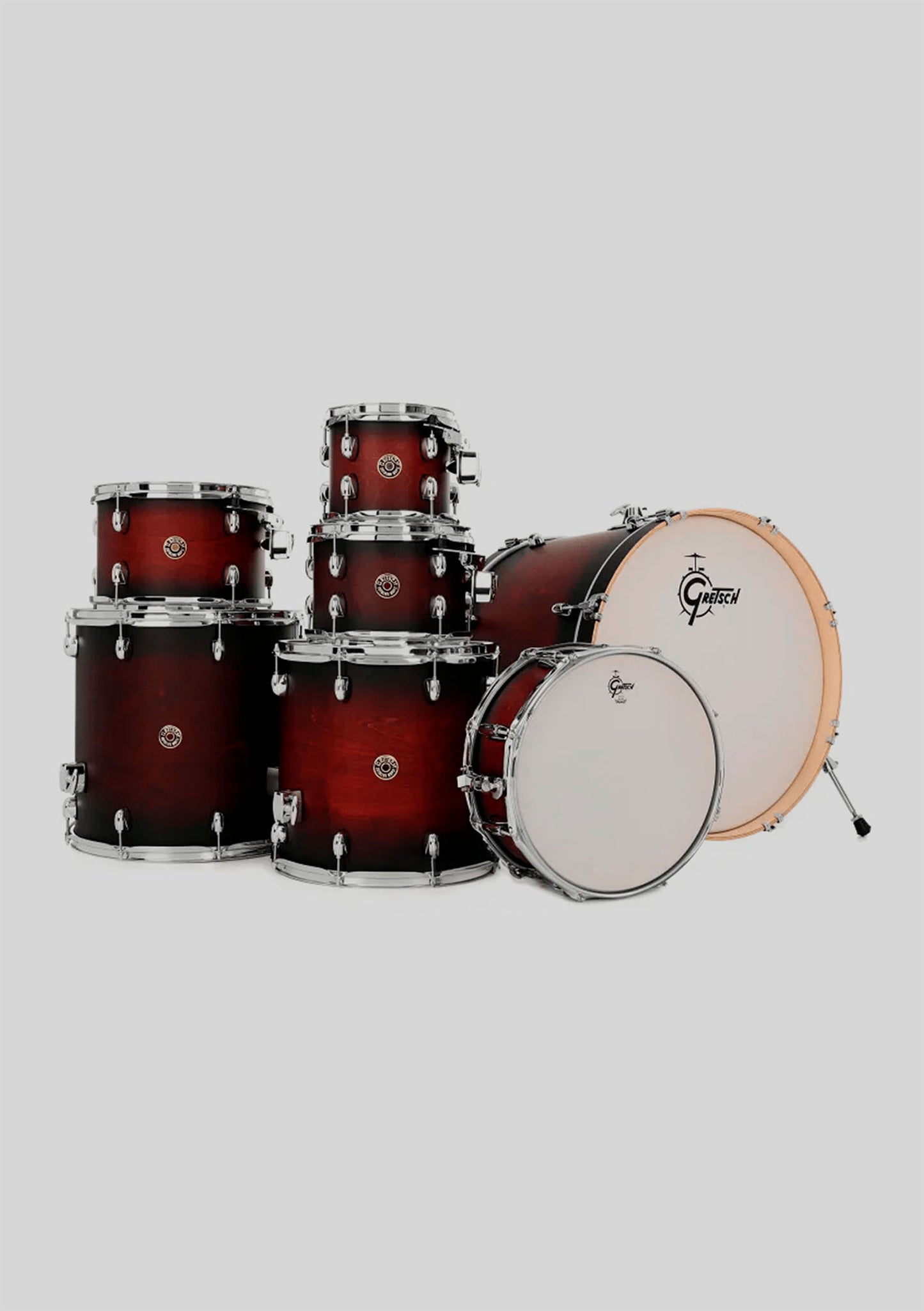 Gretsch catalina maple satin deep cherry 8,10,12,14,16,22,14x5,5 - Batería acústica