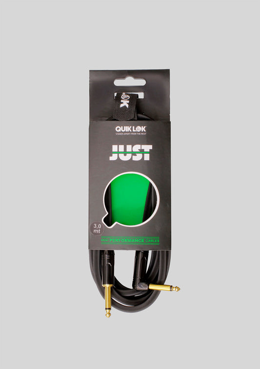 Cable Instrumento 1/4 (Recto a L) Quick Lok JUST JR-3 - 3 metros