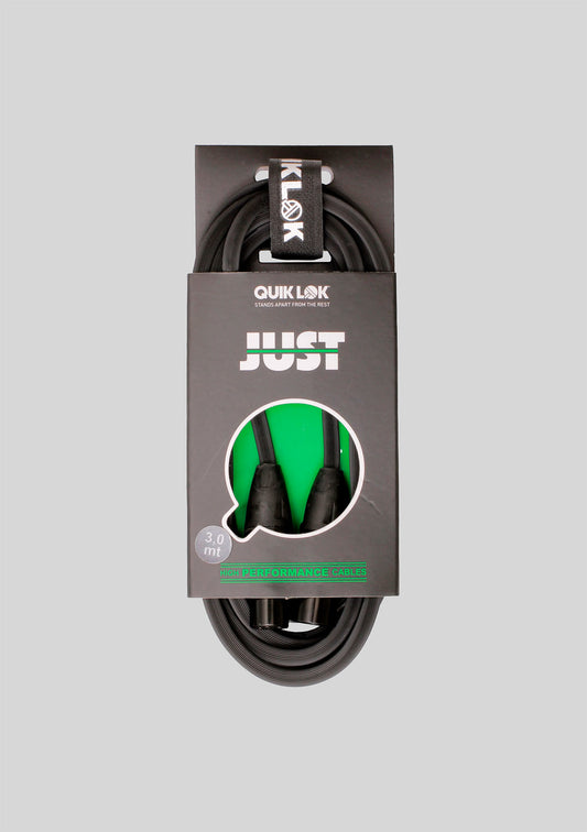 Cable Microfono XLR Quick Lok JUST MF-3 - 3 metros