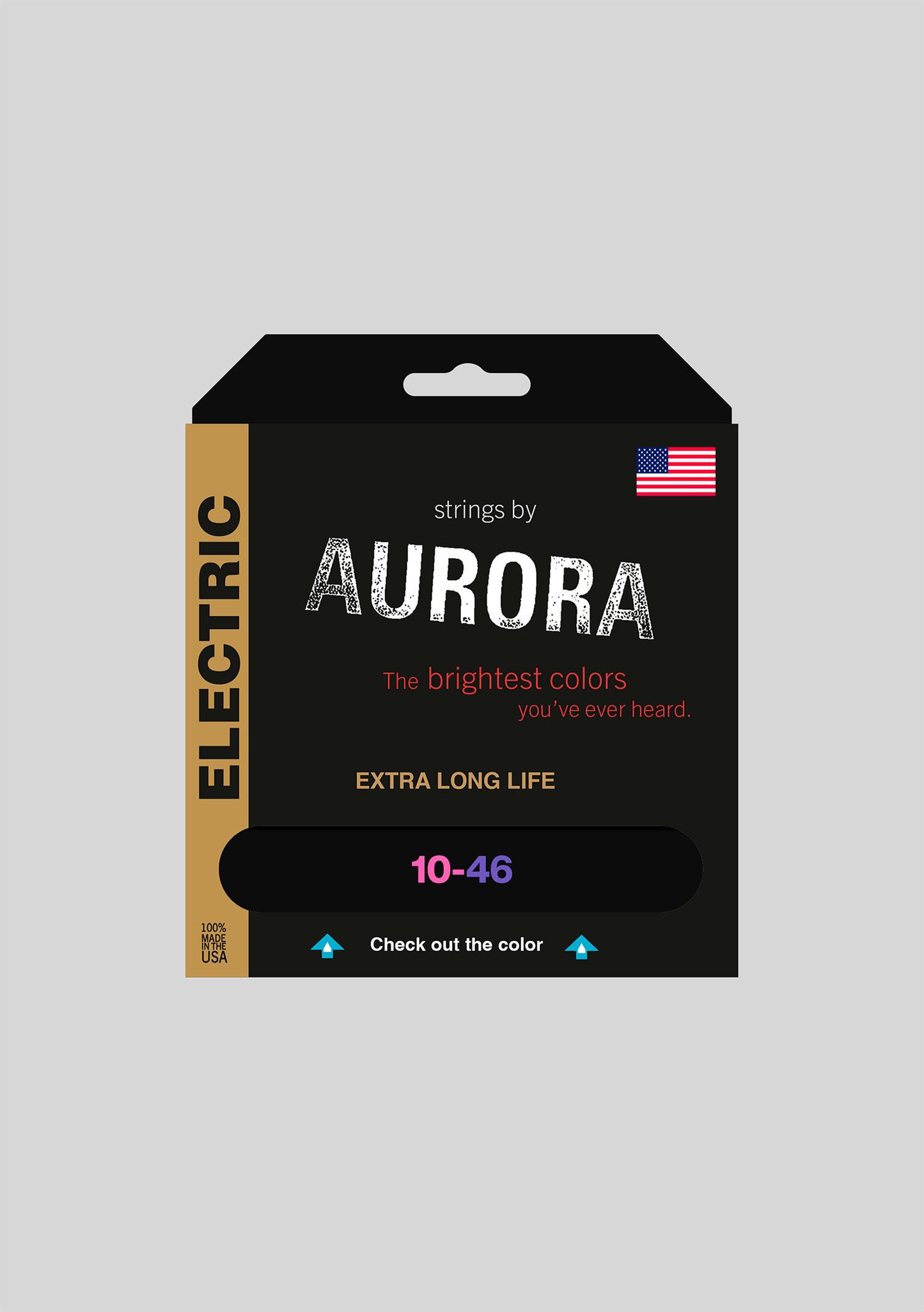 Cuerda Guitarra Eléctrica Aurora 10-46 Multicolor