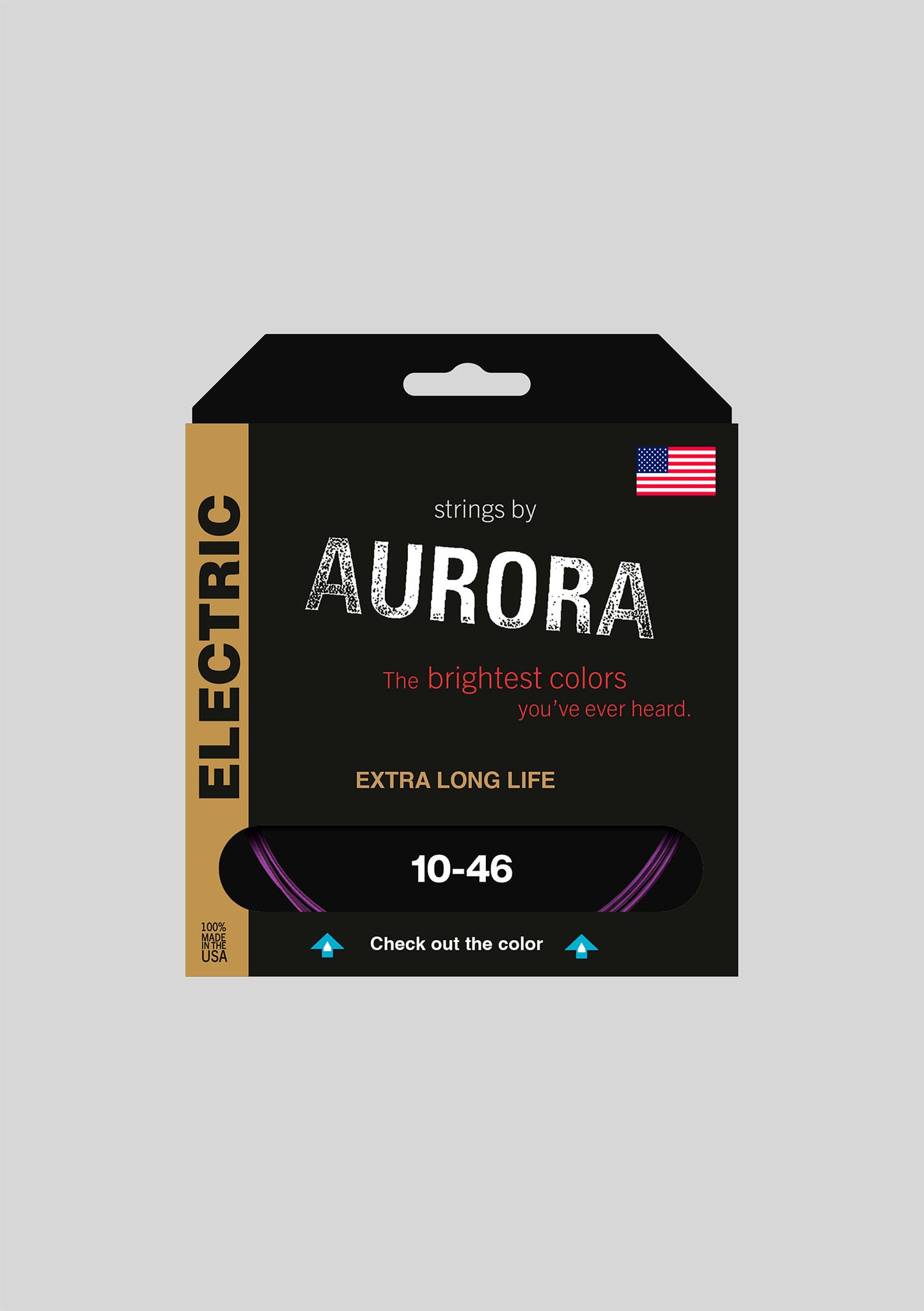 Cuerda Guitarra Eléctrica Aurora 10-46 Purple