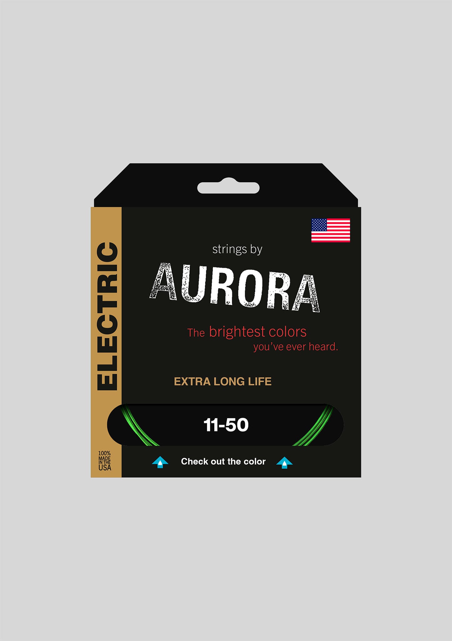 Cuerda Guitarra Eléctrica Aurora 11-50 Green