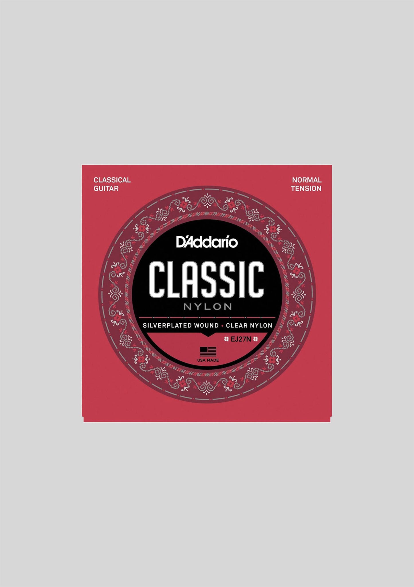 Cuerdas Guitarra Clasica Nylon Daddario EJ27N Tensión normal