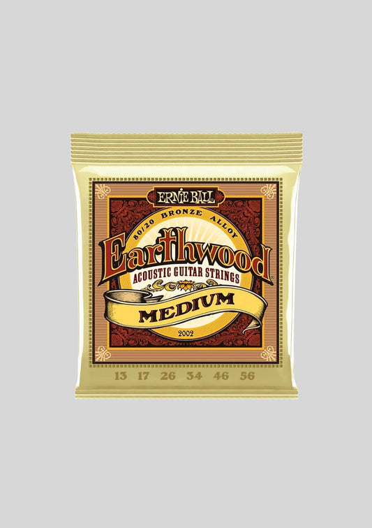 Cuerdas guitarra acústica Ernie Ball Earthwood Medium 13-56 80/20 Bronze P02002
