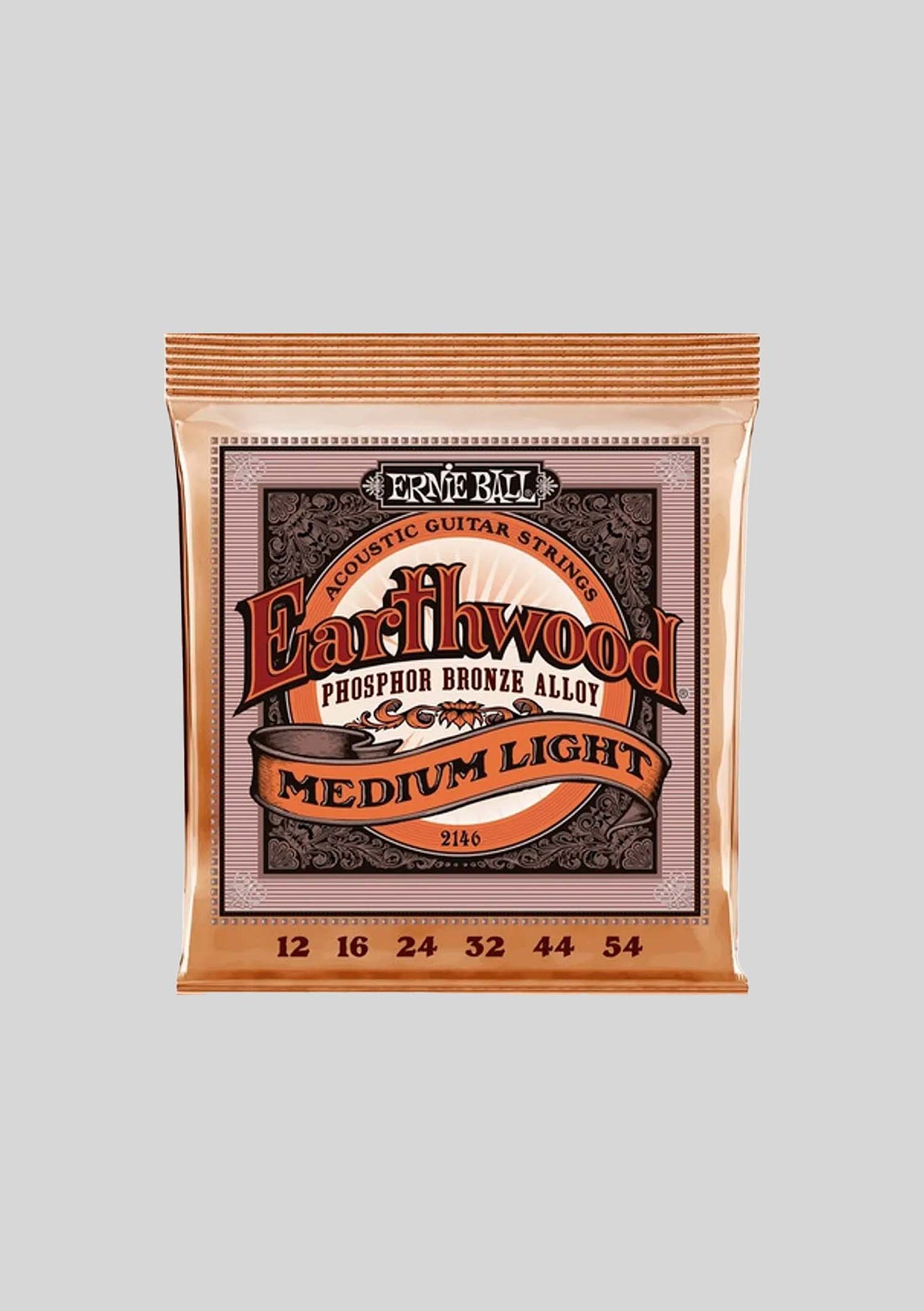 Cuerdas guitarra acústica Ernie Ball Earthwood Phosphore Bronze Medium Light 12-54 P02146