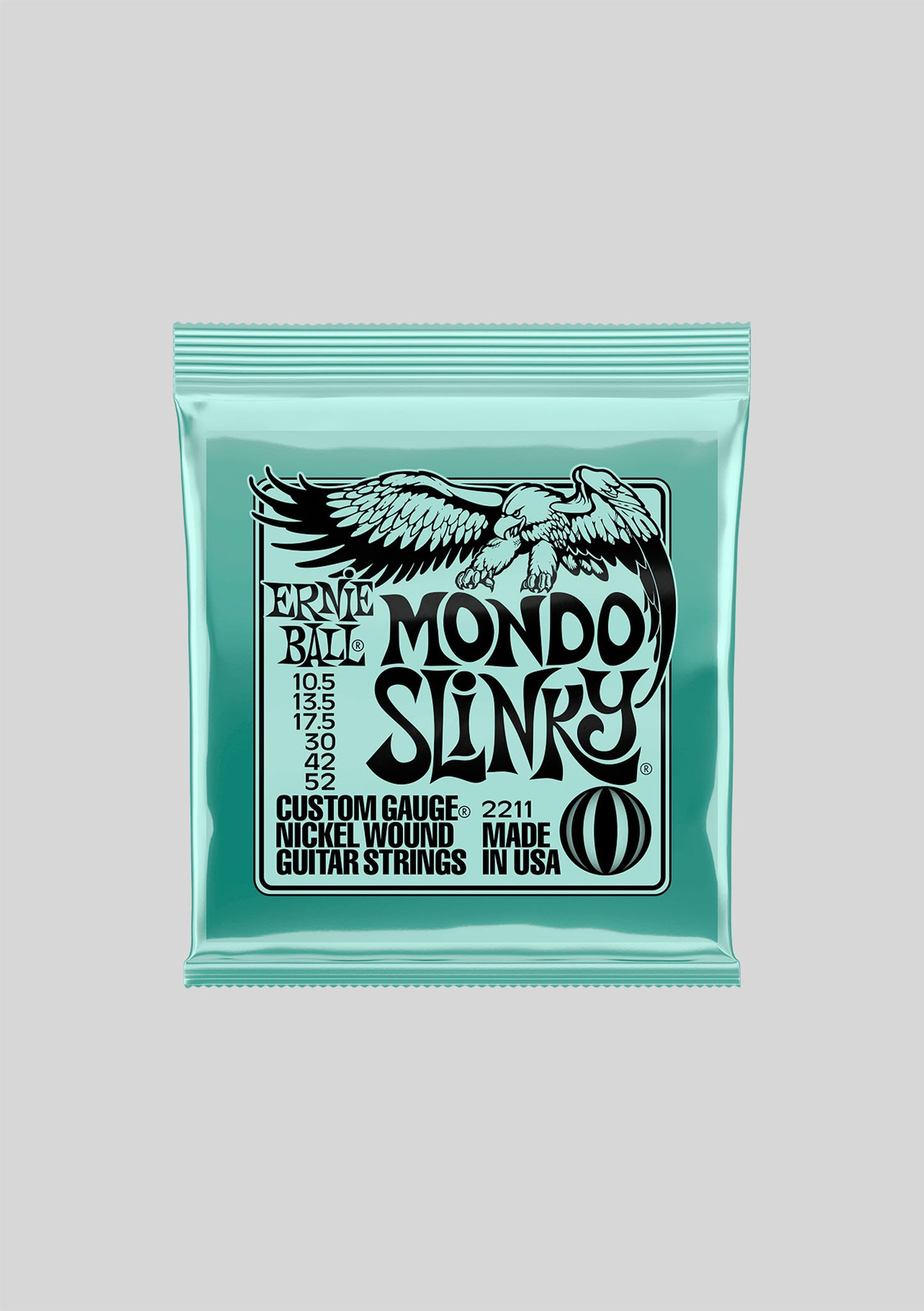 Cuerdas guitarra eléctrica Ernie Ball Mondo Slinky Nickel Wound 10.5-52 P02211