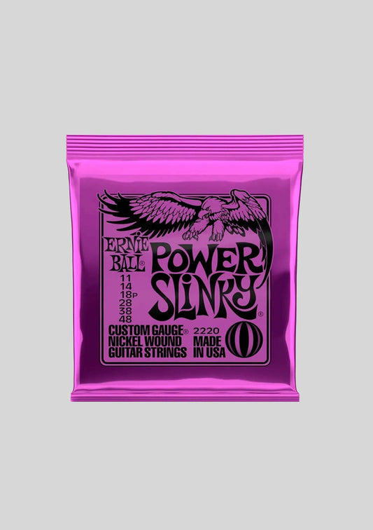 Cuerdas guitarra eléctrica Ernie Ball Power Slinky 11-48  P02220