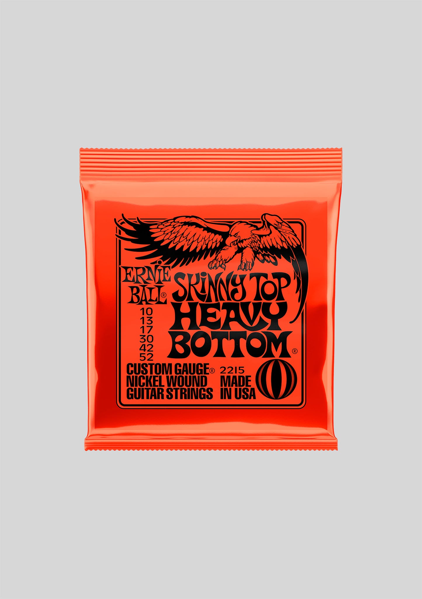 Cuerdas guitarra eléctrica Ernie Ball Skinny Top Heavy Bottom 10-52 P02215