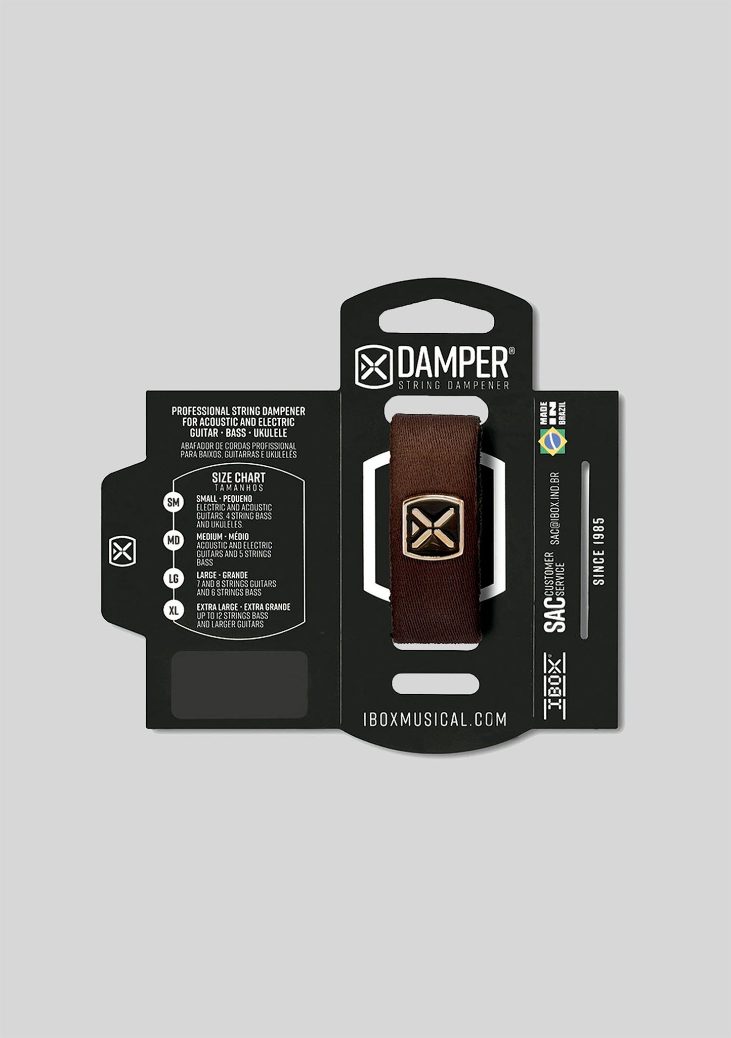 DAMPER Poliéster logo metálico CAFÉ DTMD18