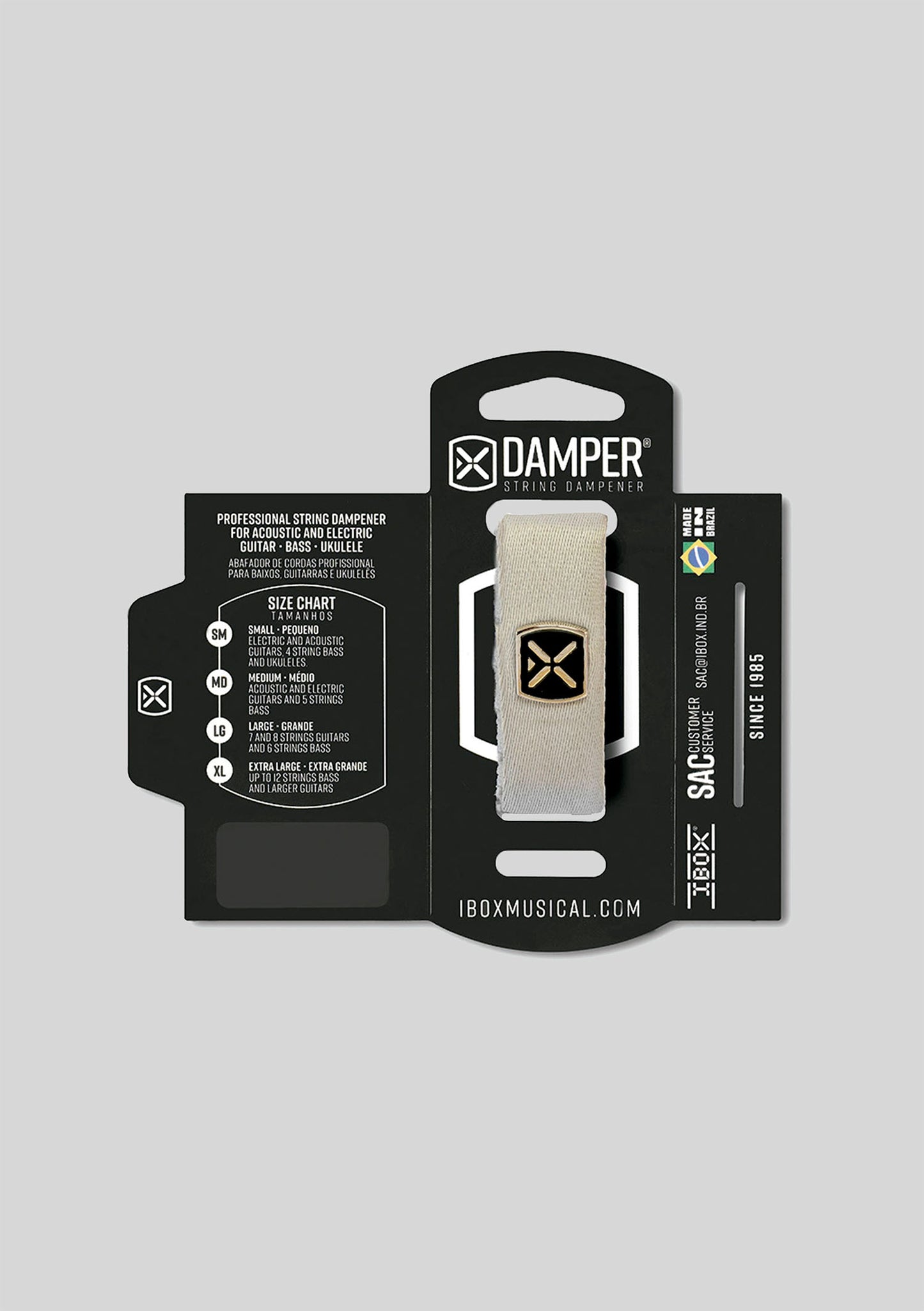 DAMPER Poliéster logo metálico GRIS DTMD19