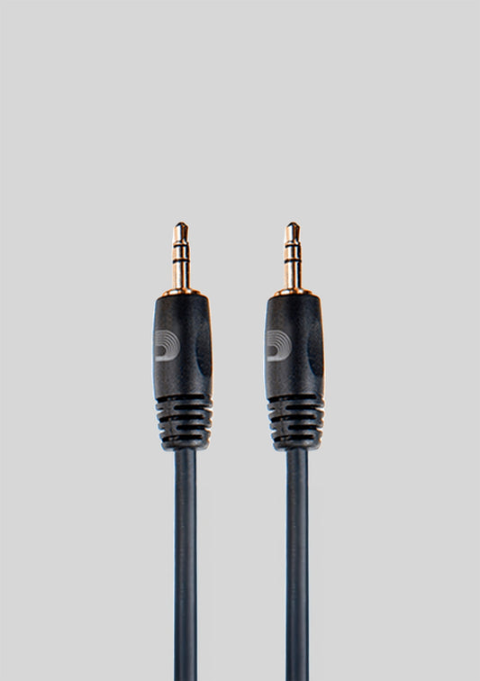 Cable auxiliar Daddario Custom Series estéreo 0,91m (3.5mm/3.5mm)