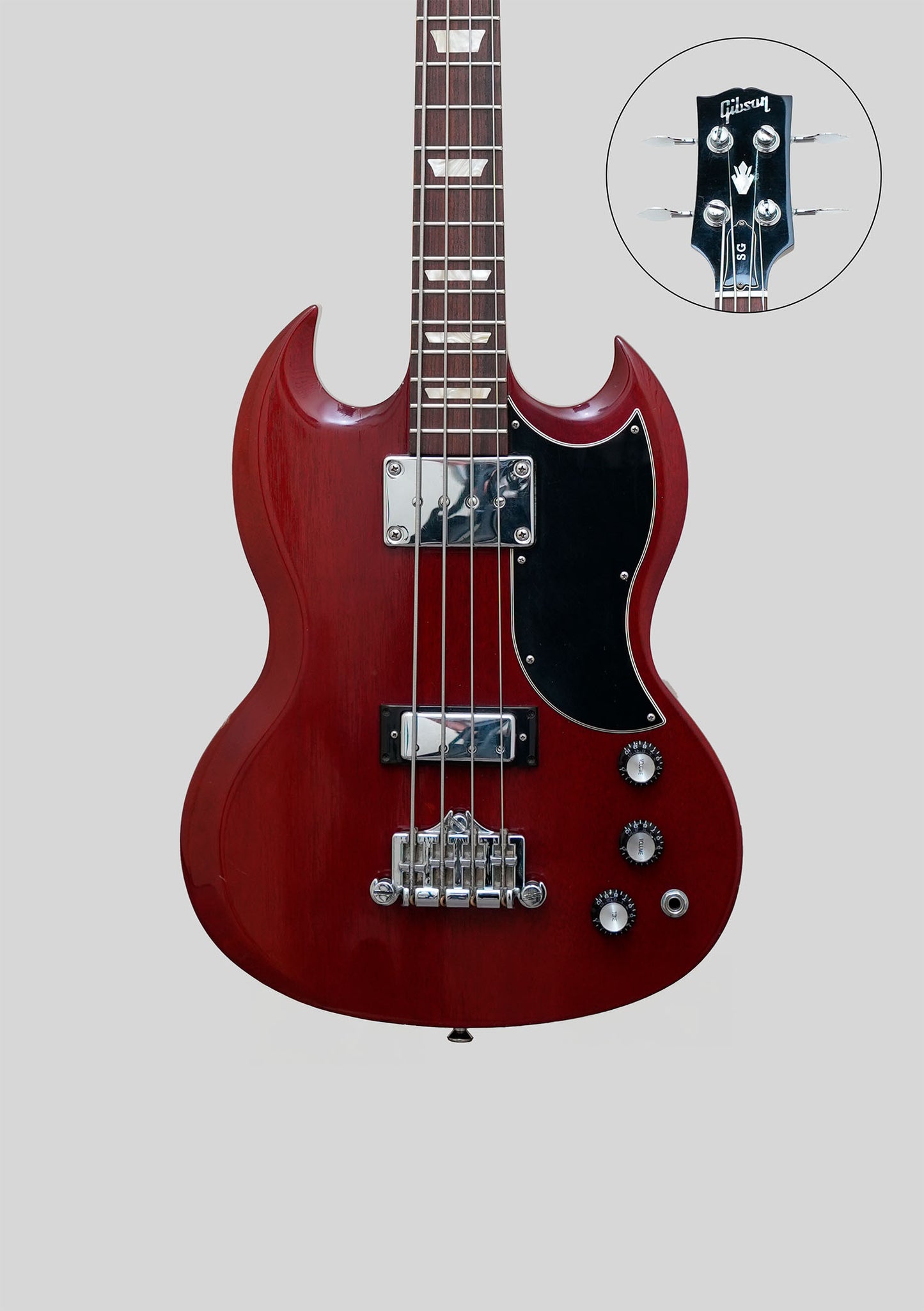 Gibson EB-3 cherry usado año 2010 incluye case Gibson - Bajo eléctrico