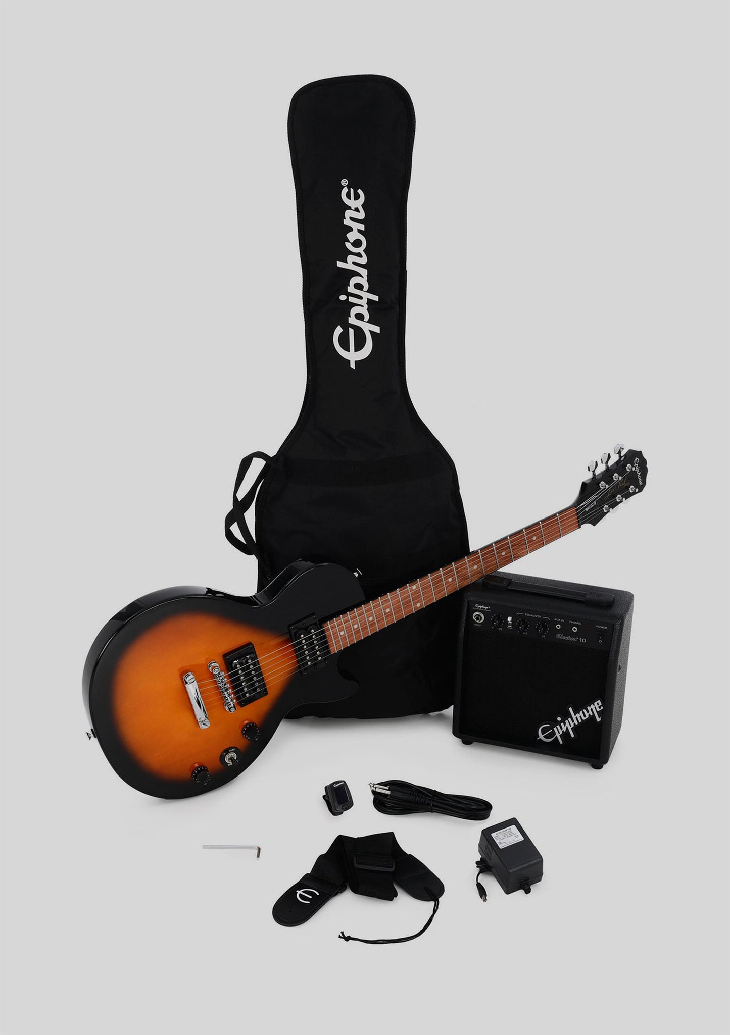 Epiphone Les Paul Player Vintage Sunburst pack (guitarra + amplificador + funda + accesorios) - Guitarra eléctrica