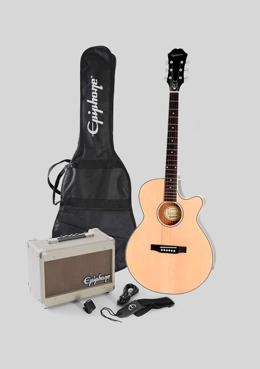 Epiphone PR-4E Pack (guitarra + amplificador + funda + accesorios) - Guitarra electroacústica
