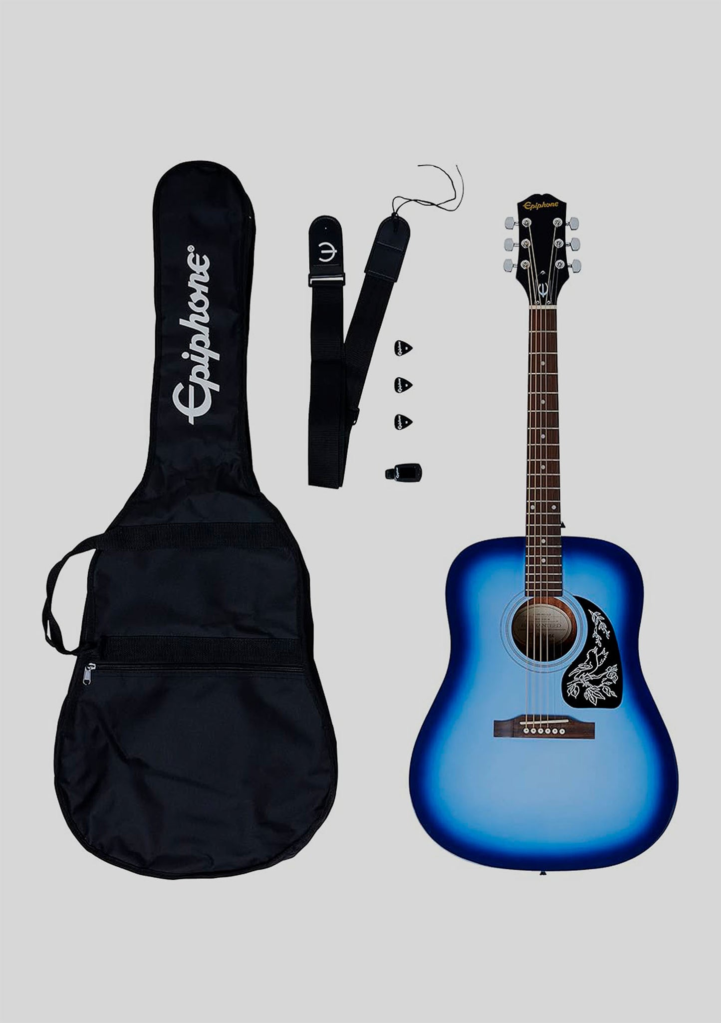 Epiphone Starling color Blue Pack (cuerdas metalicas) - Guitarra acústica