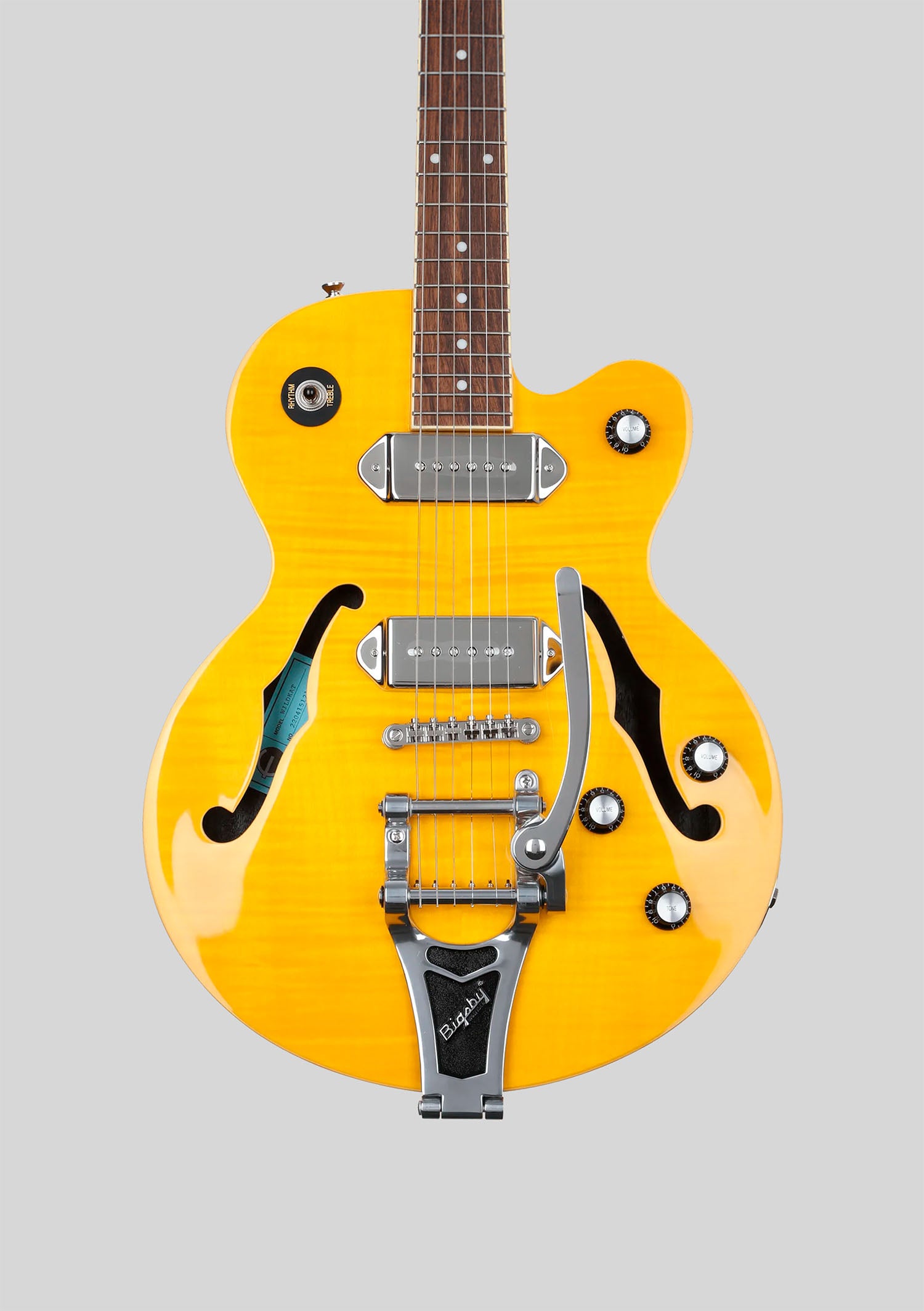 Epiphone Wildkat Antique Natural 2016 semi-hollow, sonido vintage