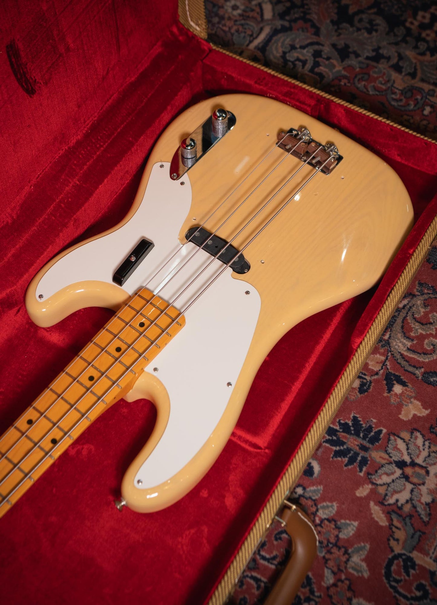 Fender American Vintage II 1954 Precision Bass® Vintage Blonde usado año 2023 (incluye hardcase) - Bajo eléctrico