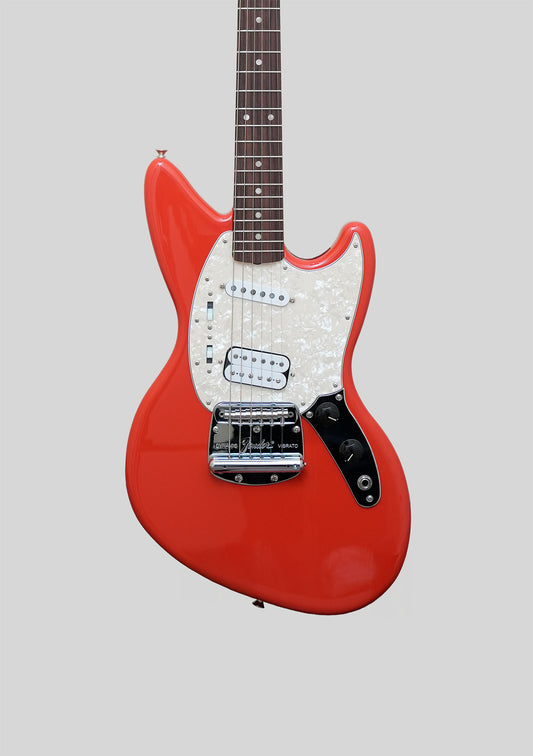 Guitarra Eléctrica Fender Kurt Cobain Jag-Stang Fiesta Red año 2021