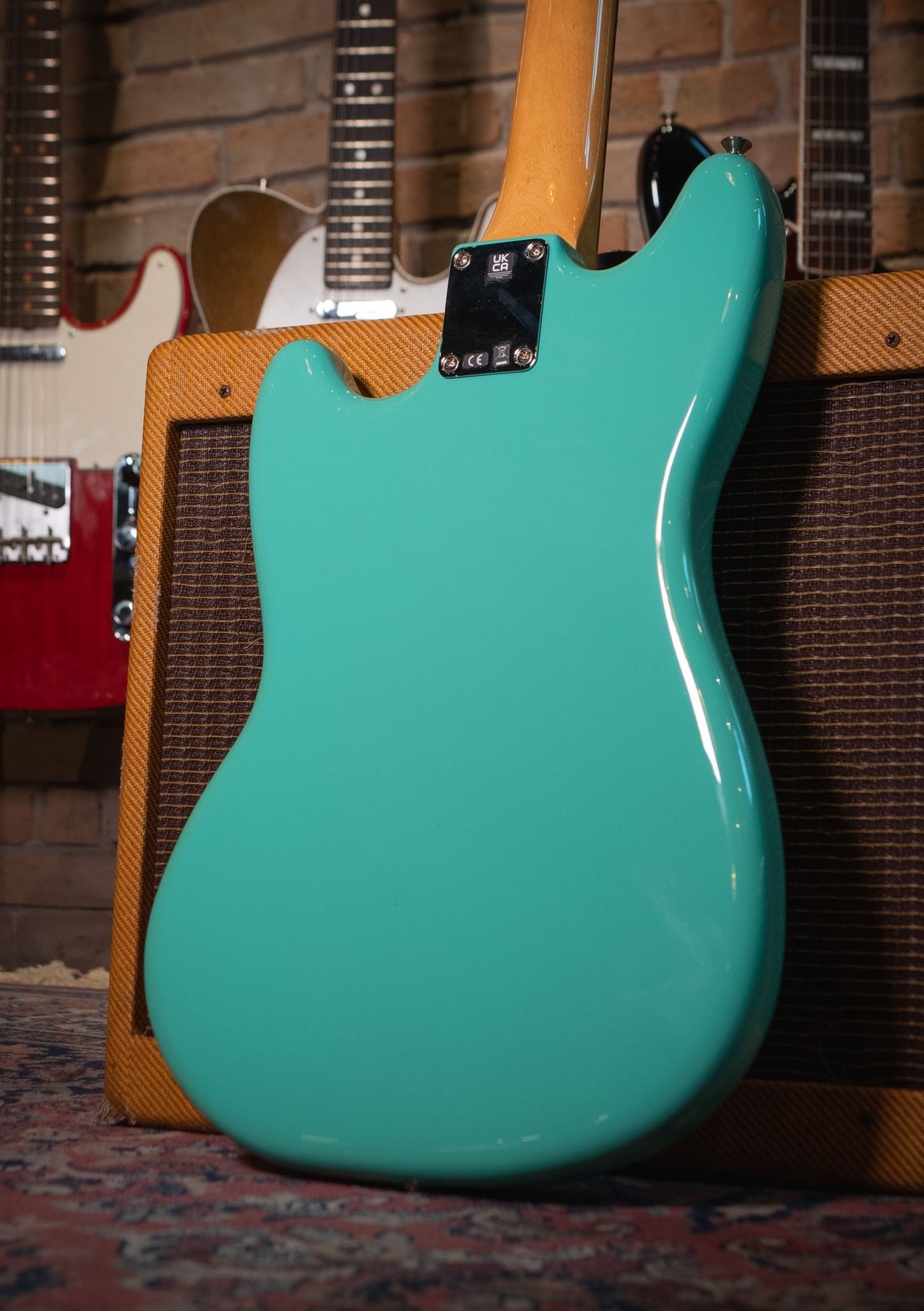 Fender Vintera® 60s Mustang® Pau Ferro Sea Foam Green usada año 2023 (incluye funda) - Guitarra eléctrica