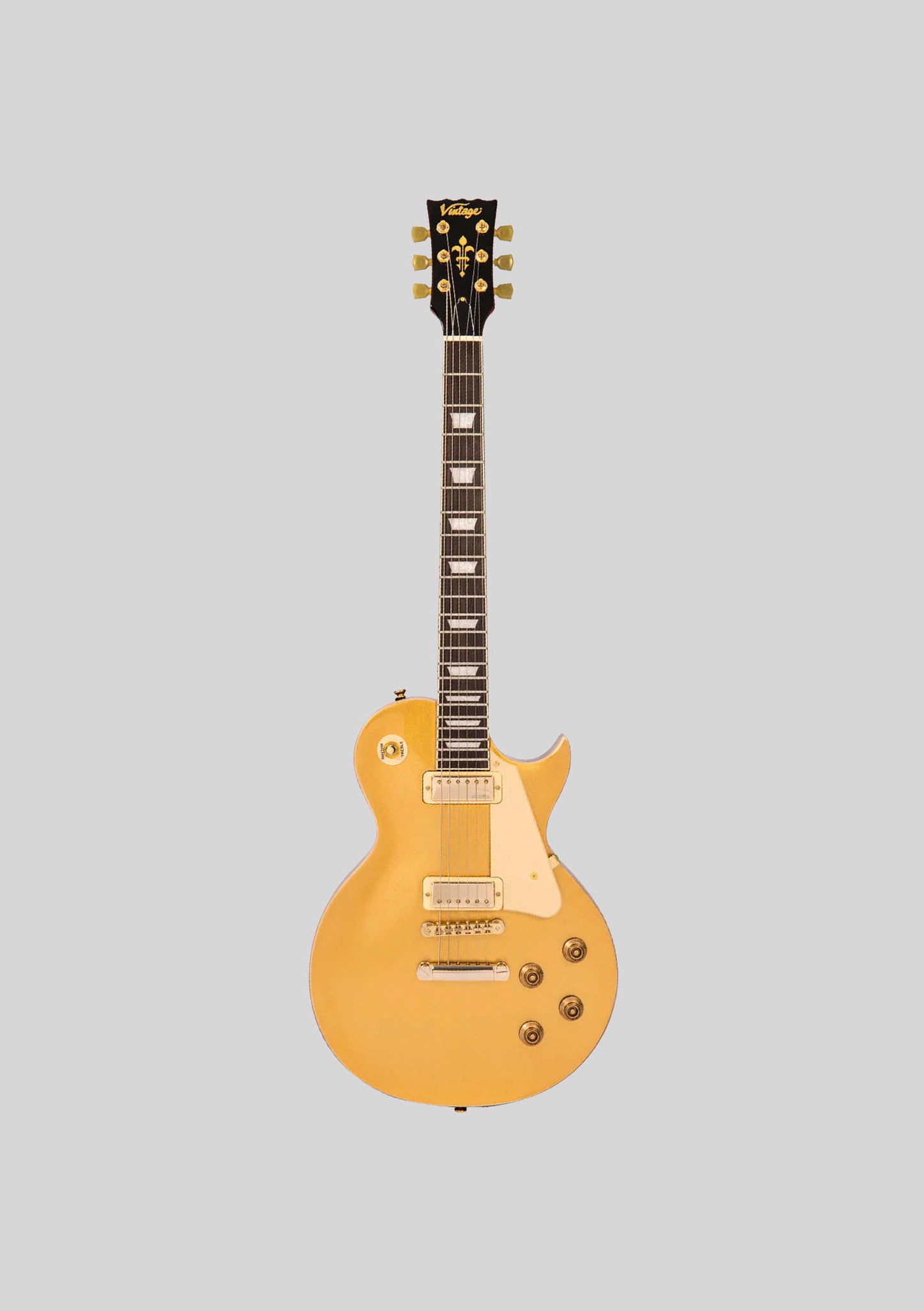 Vintage V100 Mini HB - Gold Top - Guitarra eléctrica