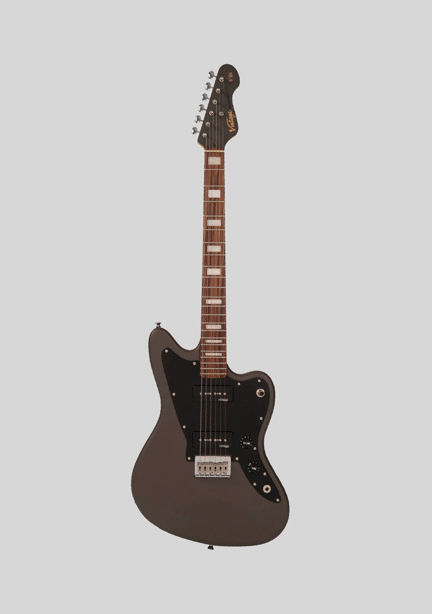 Vintage V65 Reissud - Satin Grey - Guitarra eléctrica