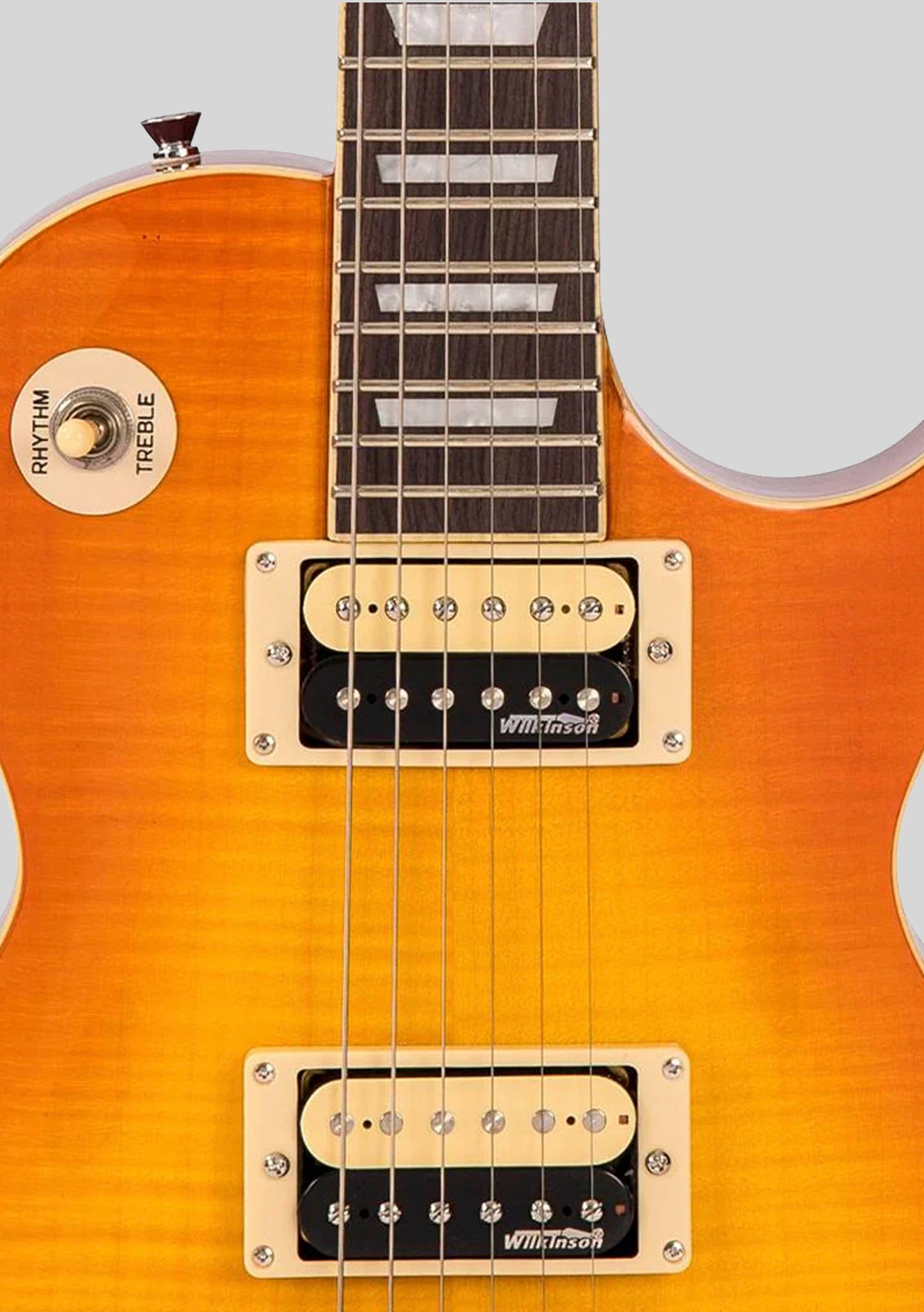 Vintage V100 Les Paul - Flamed Maple - Thru Honeyburst - Guitarra eléctrica
