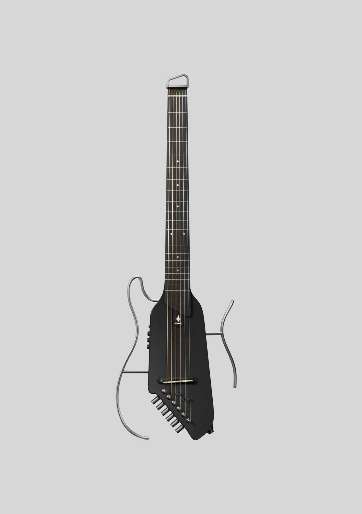 Guitarra electroacústica Donner HUSH-I color negro