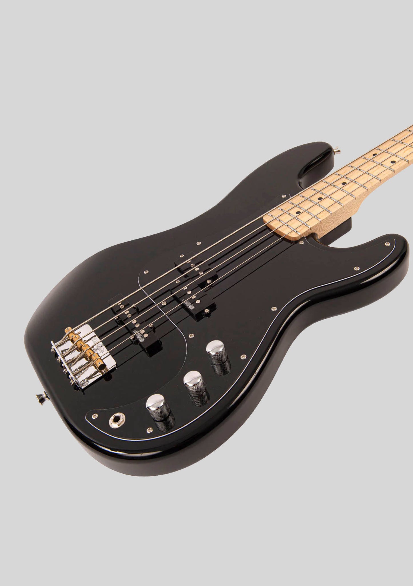 Bajo eléctrico Vintage V42 ReIssued - Boulevard Black - Hardware Wilkinson