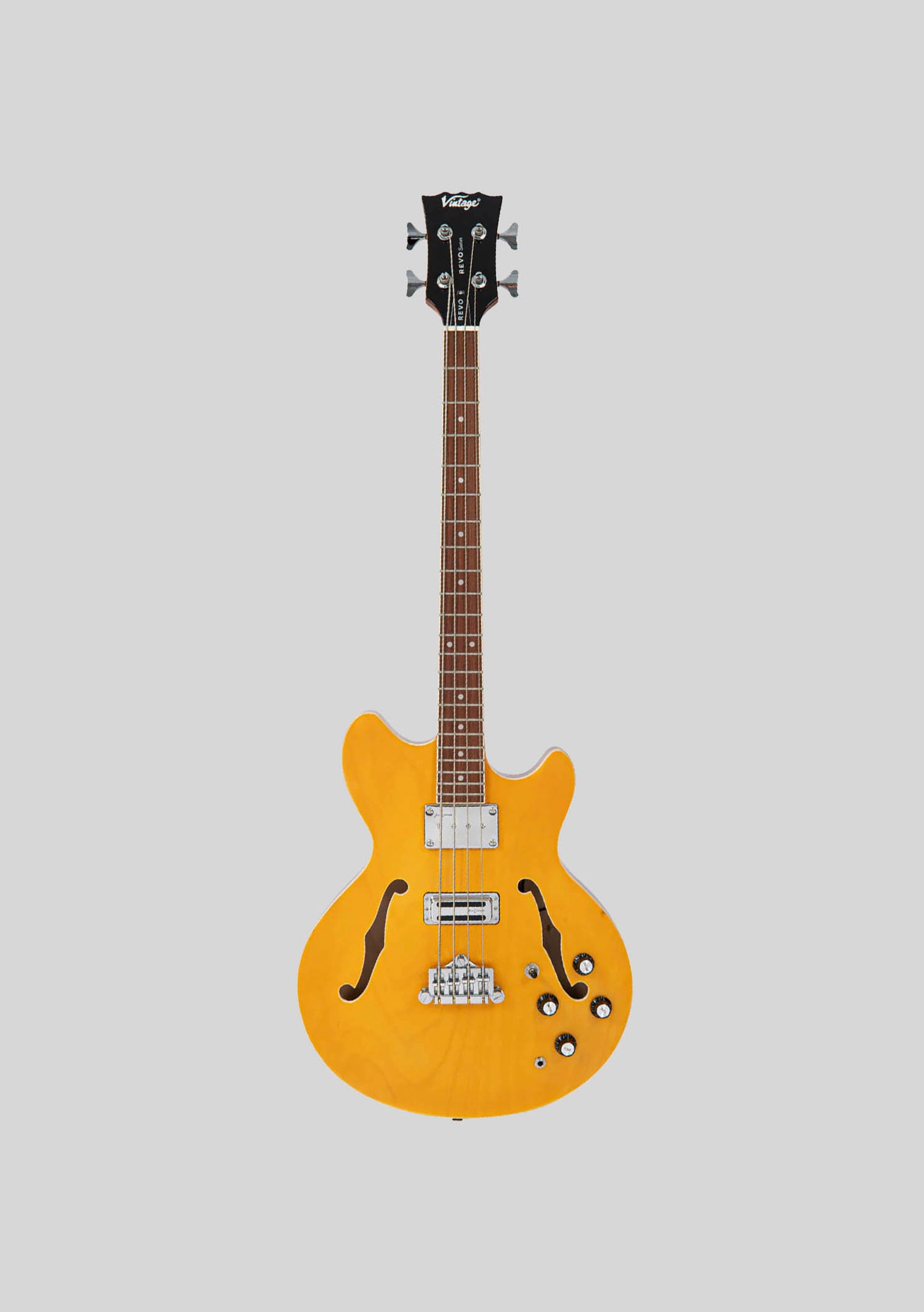semi acústico Vintage Revo Series Supreme - Natural - Bajo eléctrico