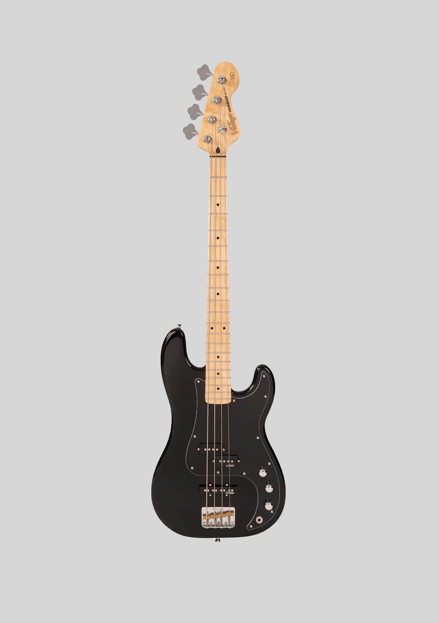 Bajo eléctrico Vintage V42 ReIssued - Boulevard Black - Hardware Wilkinson