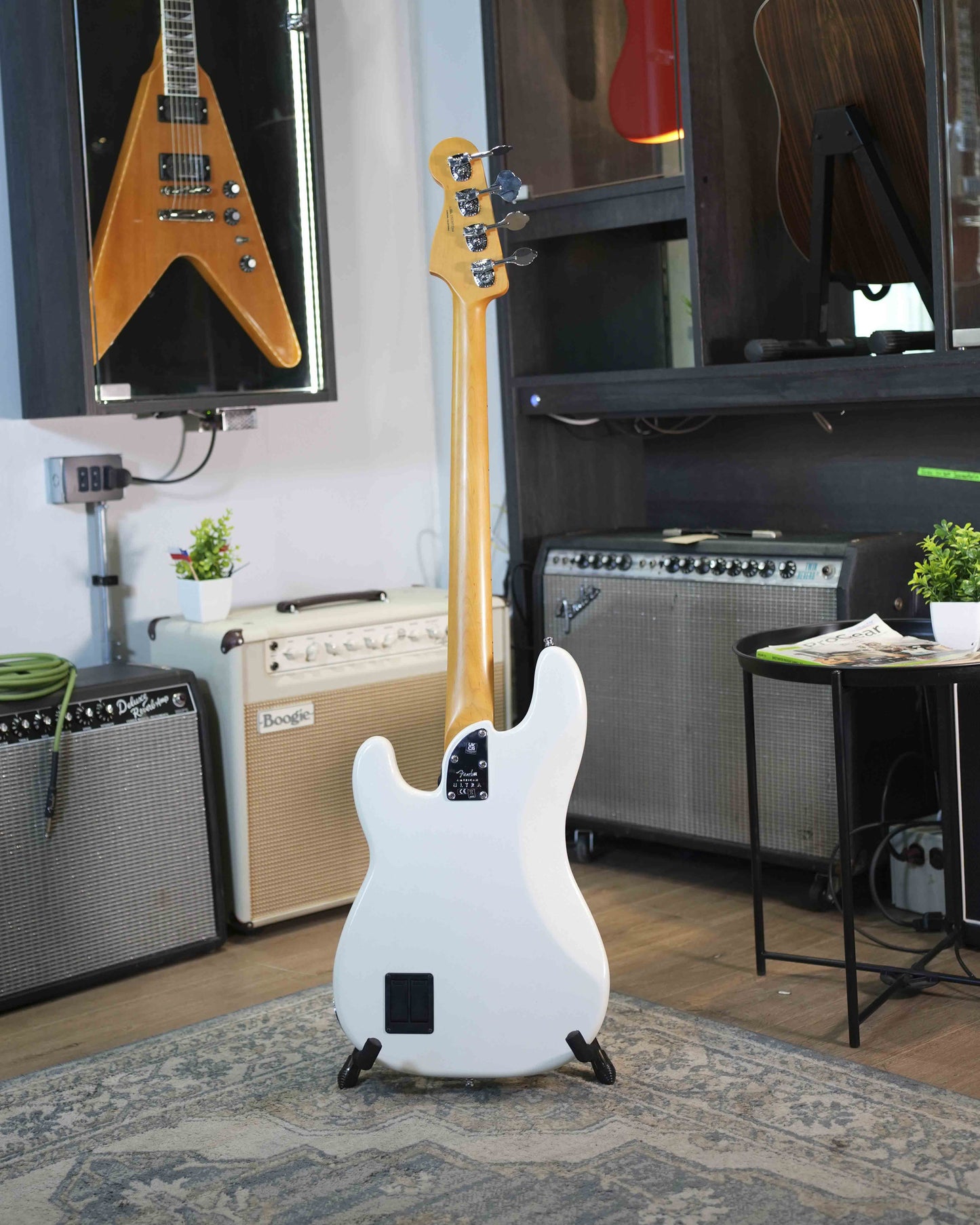 Fender American Ultra Precision Bass Artic Pearl usado año 2022 Mint - Bajo eléctrico