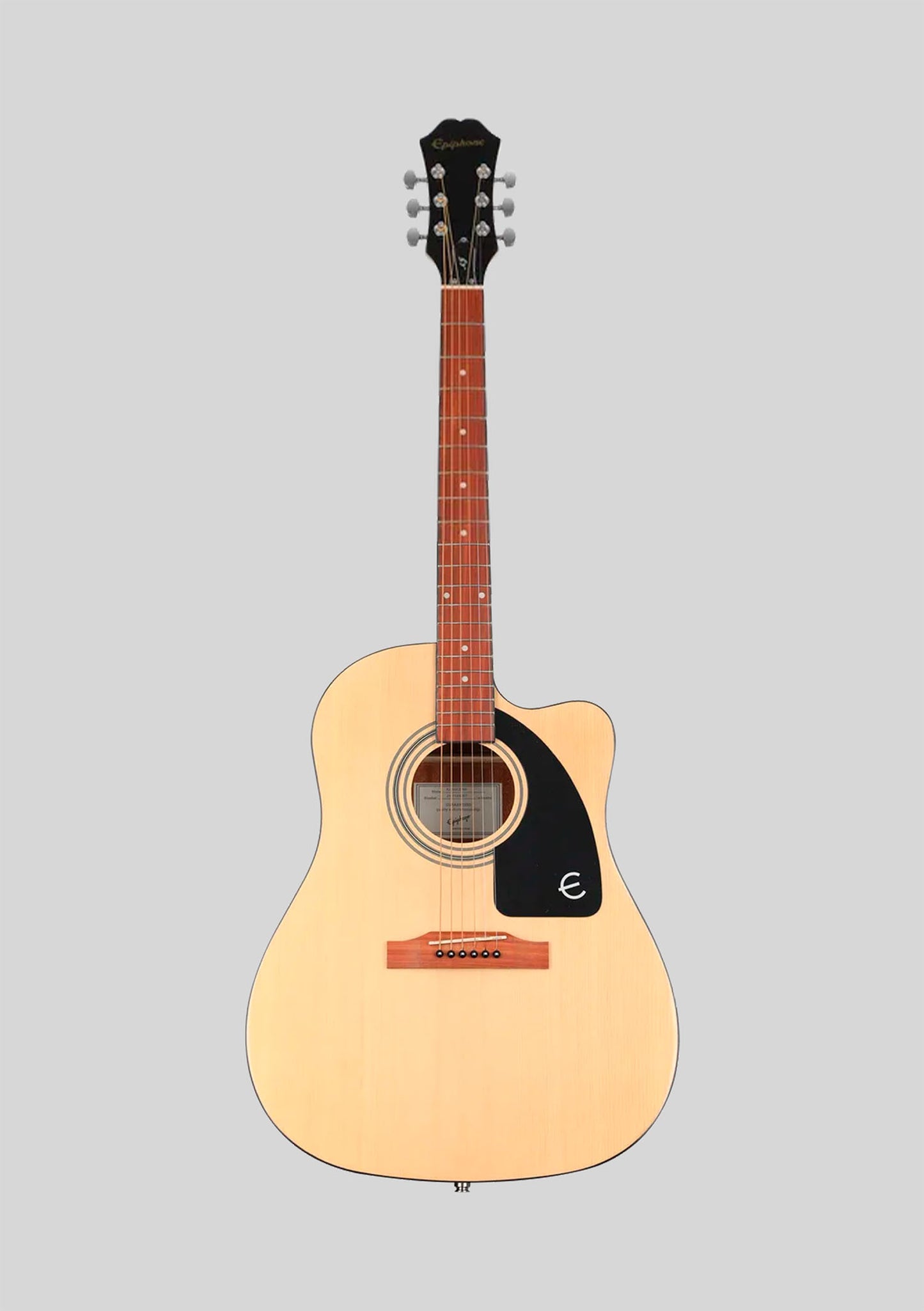 Guitarra electroacústica Epiphone J-15 EC Deluxe (incluye estuche rígido) color natural