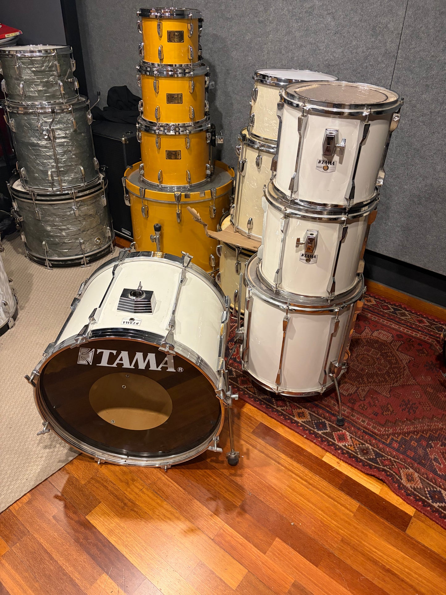 Tama 12 x 13 x 16 X 22 White usada años 80s - Batería acústica