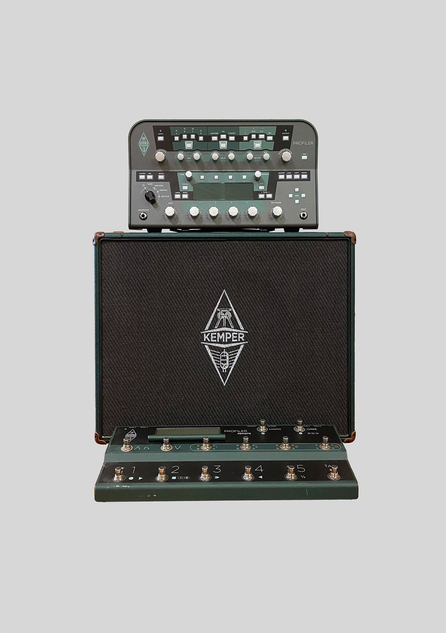 Kemper Profiler PowerHead usado, Remote y Kabinet 200. Set potente