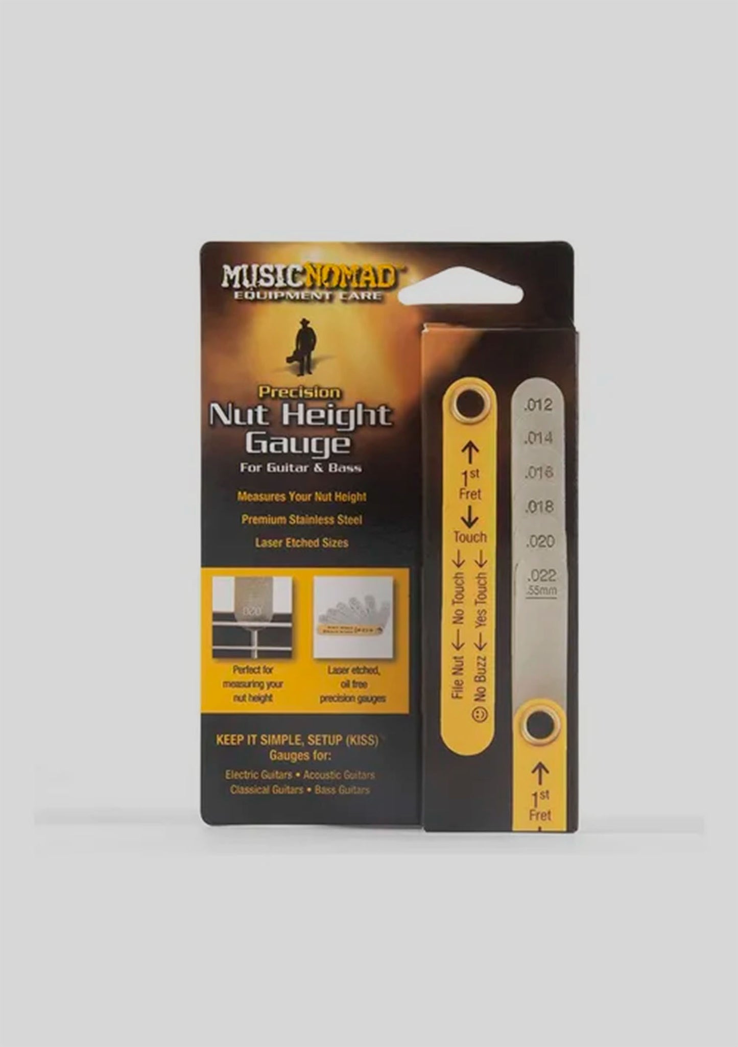 Medidor de acción Nut MusicNomad Precision Nut Height Gauge MN601