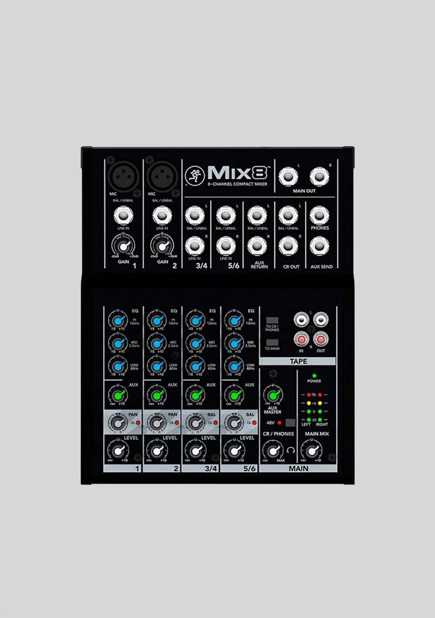 Mixer Analógico 8 Canales Mackie MIX8
