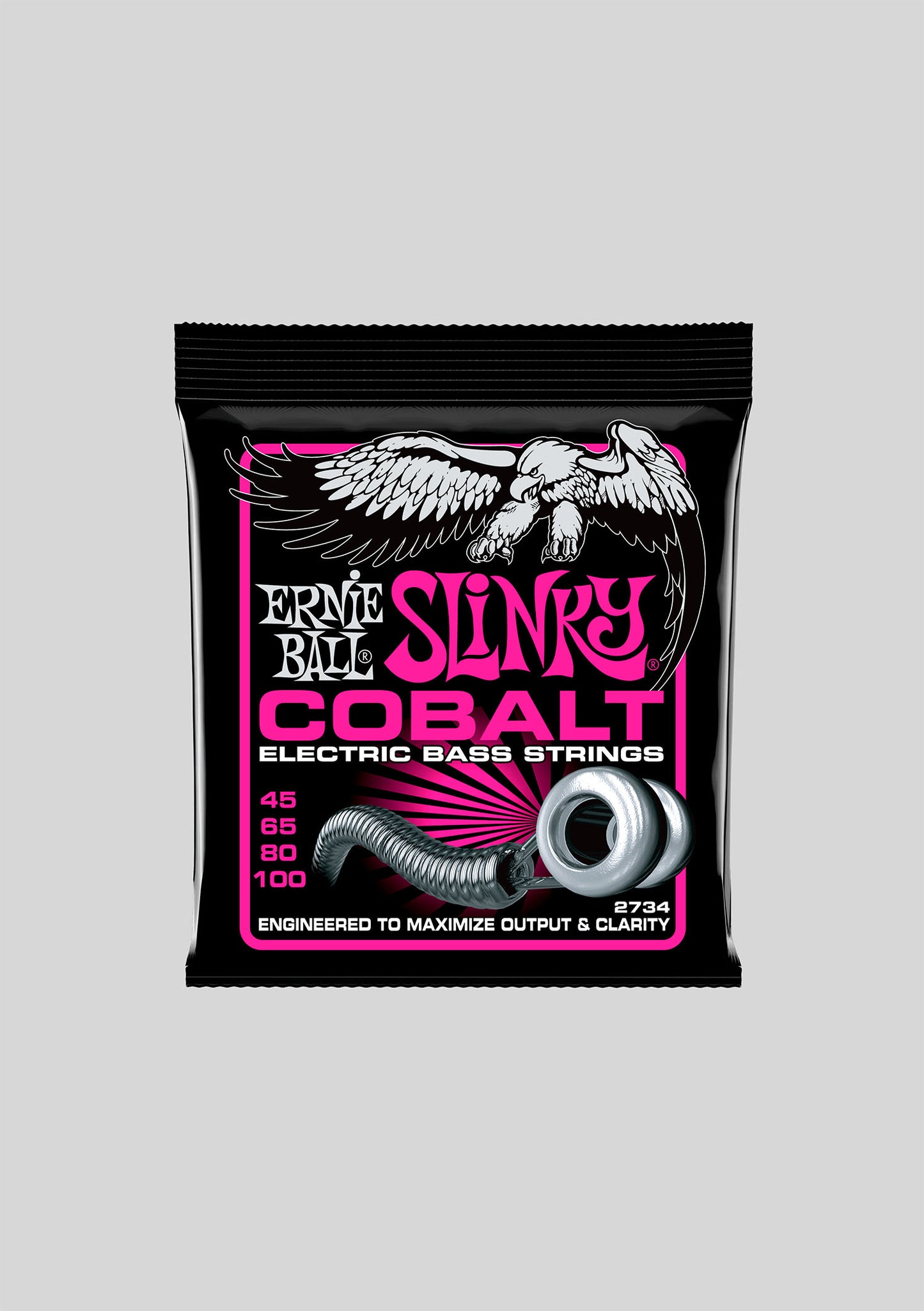 Cuerdas de bajo Ernie Ball Super Slinky Cobalt 45-100 P02734
