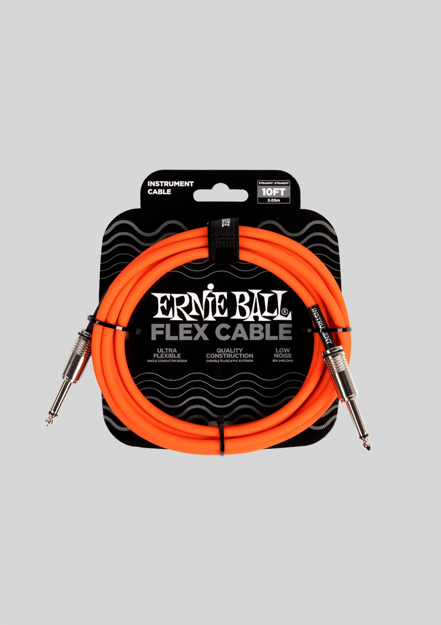 Cable de instrumento Ernie Ball de 3 metros color naranjo P06416