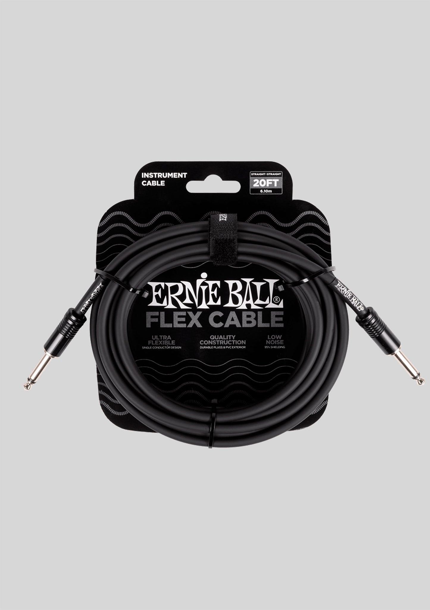 Cable de instrumento Ernie Ball de 6 metros color negro P06435