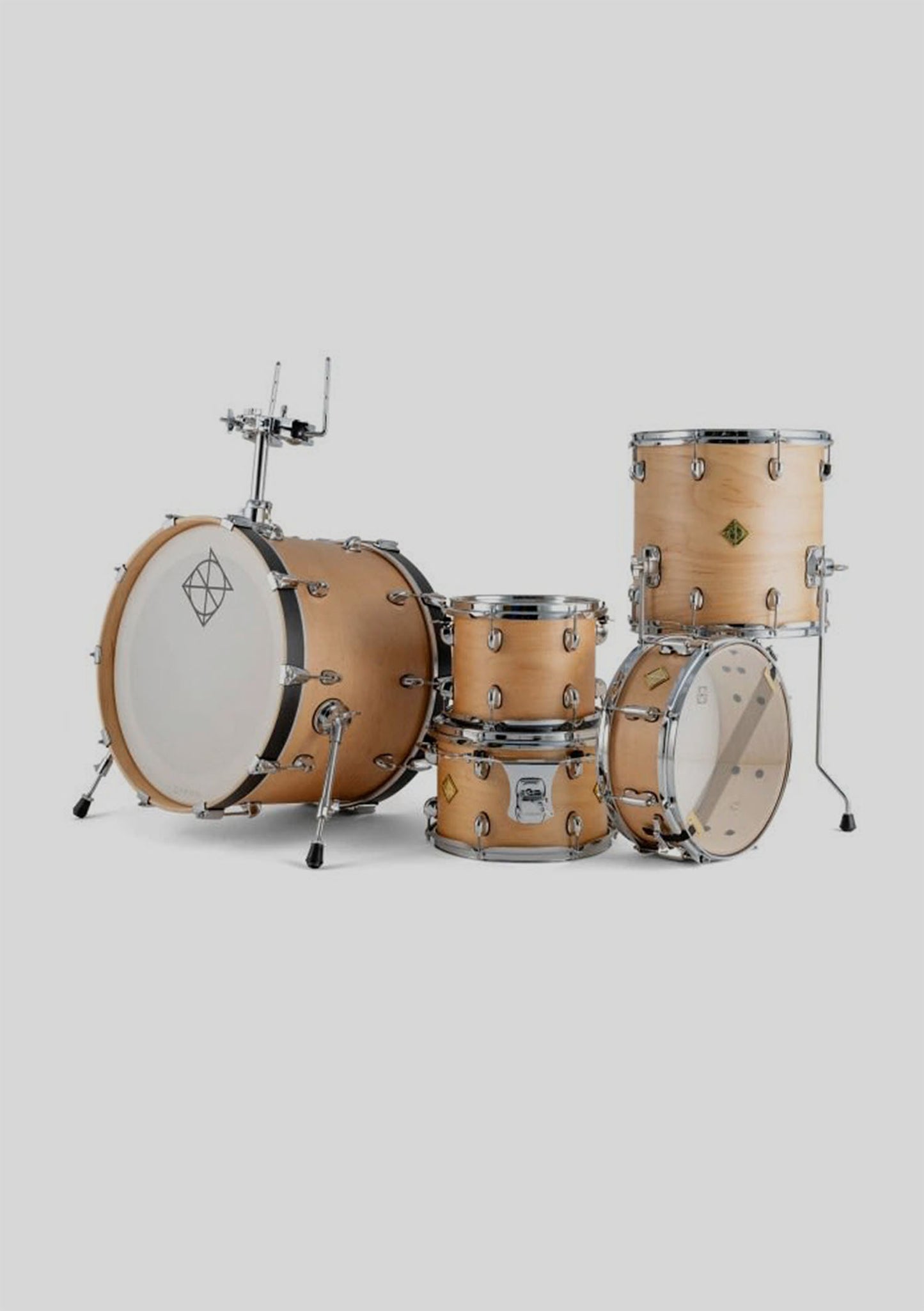 Dixon cornerstone maple 10,12,16,22,14x6,5 satin natural - Batería acústica