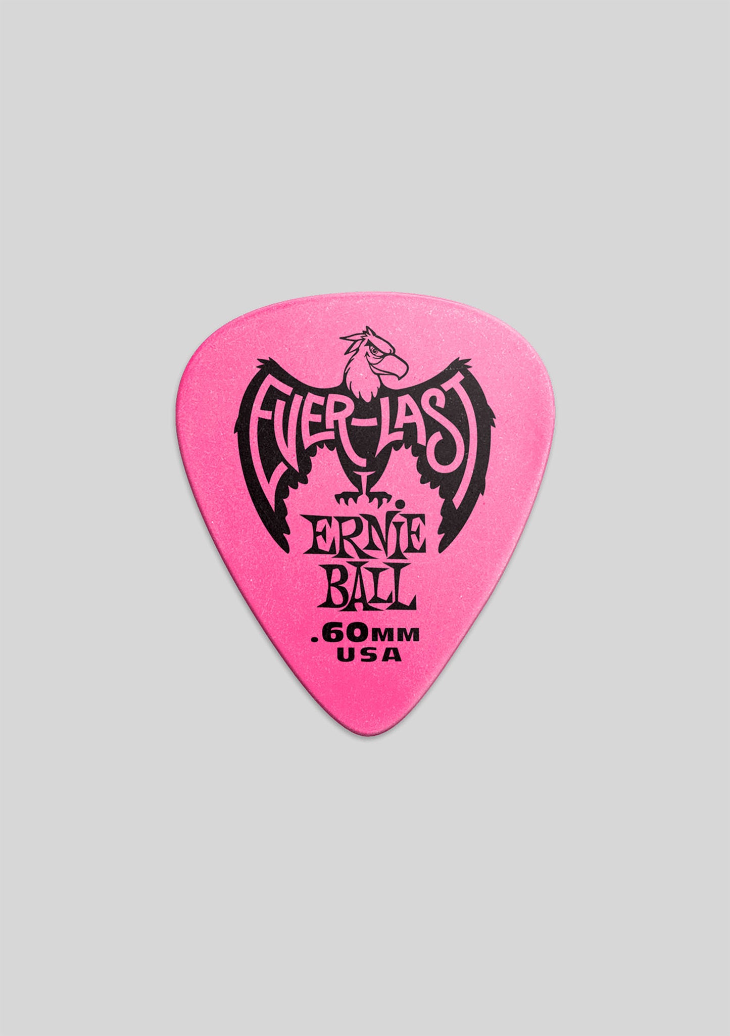 Pack de 12 uñetas Ernie Ball Everlast Pink .60mm P09179