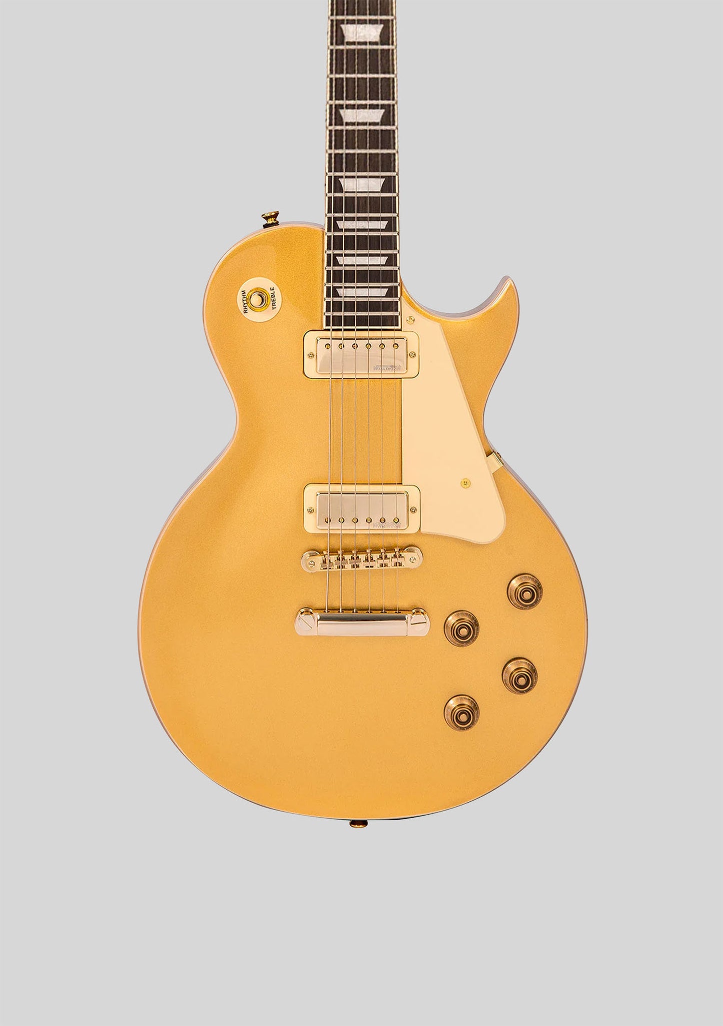 Vintage V100 Mini HB - Gold Top - Guitarra eléctrica