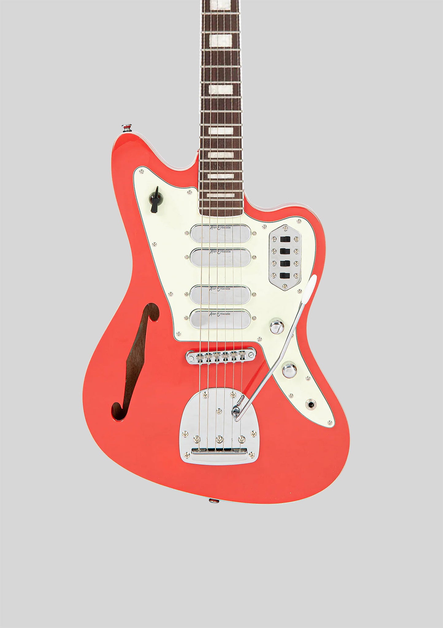 Vintage Revo Series Surfmaster Quad - Firenza Red - Guitarra eléctrica